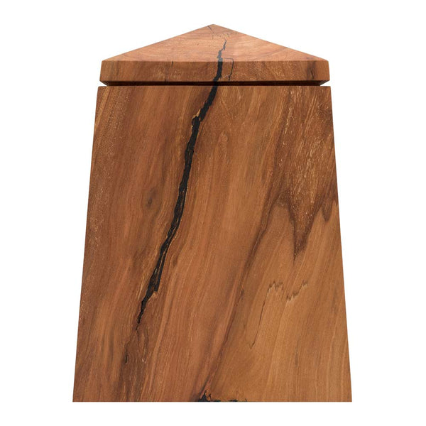 Summit Cremation Urn for Ashes in Cherry Wood Rear View