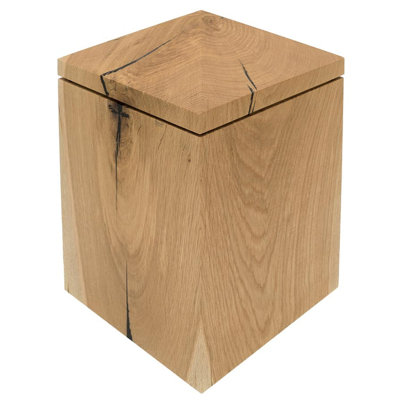 Summit Cremation Urn for Ashes in Oak Wood Top View