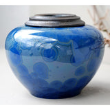 Tanzanite Cremation Urn for Pets Ashes Left View