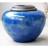 Tanzanite Cremation Urn for Pets Ashes Rear View