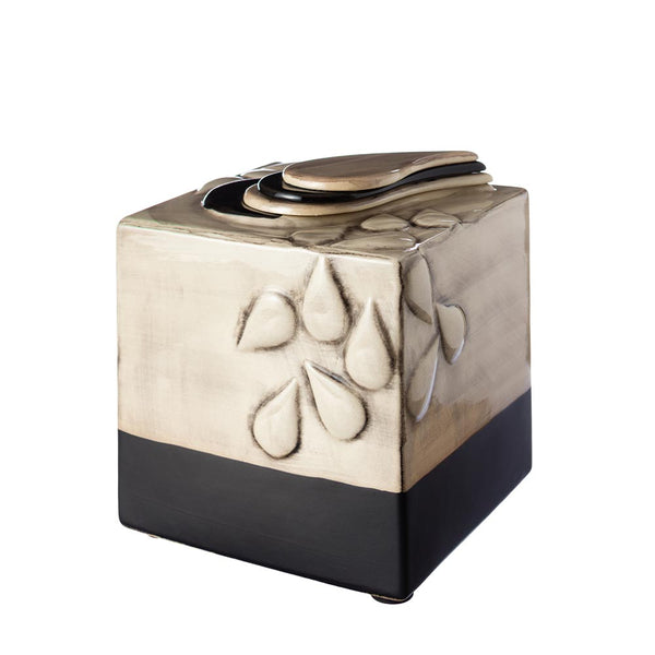 Teardrop Cube Cremation Urn for Ashes