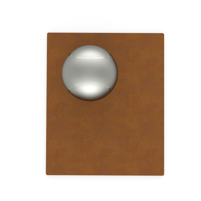 Tennis Cremation Urn for Ashes Child in Corten Steel Top View