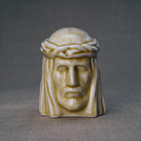 The Christ Ashes Keepsake Urn Light Sand Front View