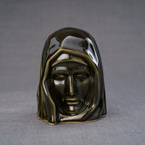 The Holy Mother Ashes Keepsake Urn Brown Front View
