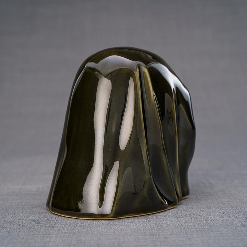 The Holy Mother Ashes Keepsake Urn Brown Rear View