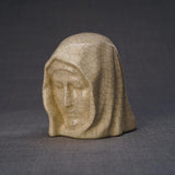 The Holy Mother Ashes Keepsake Urn Crackle Glaze Right View