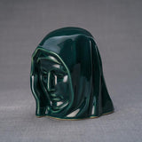 The Holy Mother Ashes Keepsake Urn Green Right View