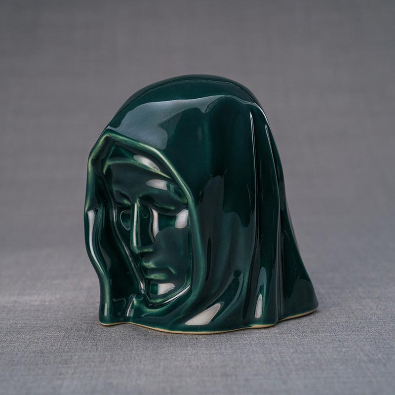 The Holy Mother Ashes Keepsake Urn Green Right View