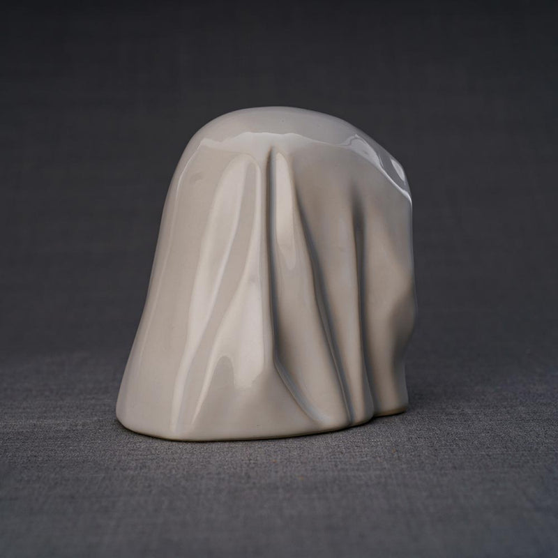 The Holy Mother Ashes Keepsake Urn Grey Rear View