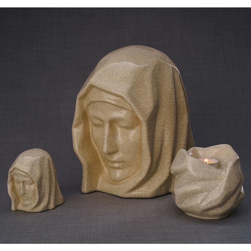 The Holy Mother Ashes Keepsake Urn Matching Set