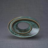 The Passage Small Urns for Ashes in Oily Green