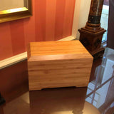 Tribute Solid Bamboo Semi Permanent Biodegradable Urn for Ashes On A Table