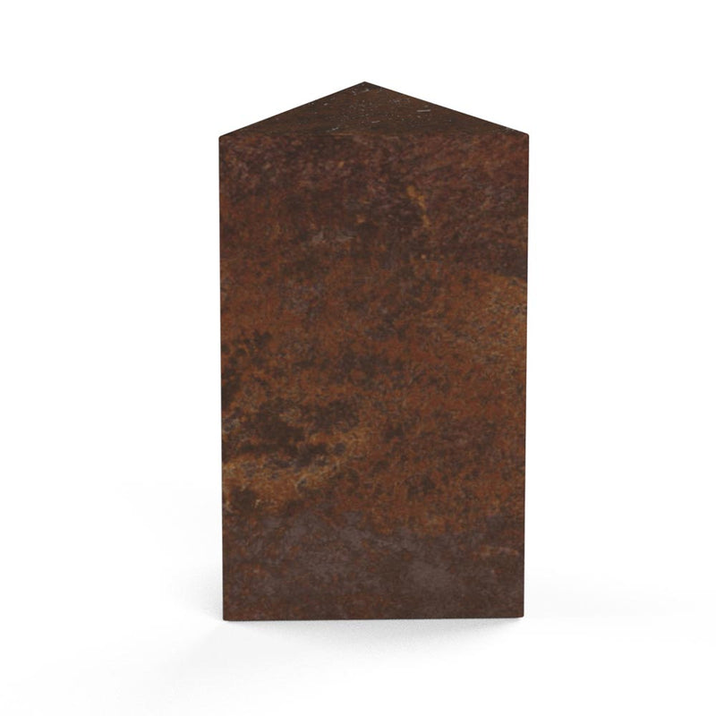 Trigon Cremation Urn for Ashes Child in Brown Bronze Front View