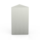Trigon Cremation Urn for Ashes Large Adult in Stainless Steel Front View