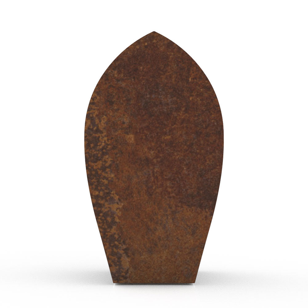 Tulip Cremation Urn for Ashes Adult in Brown Bronze Side View