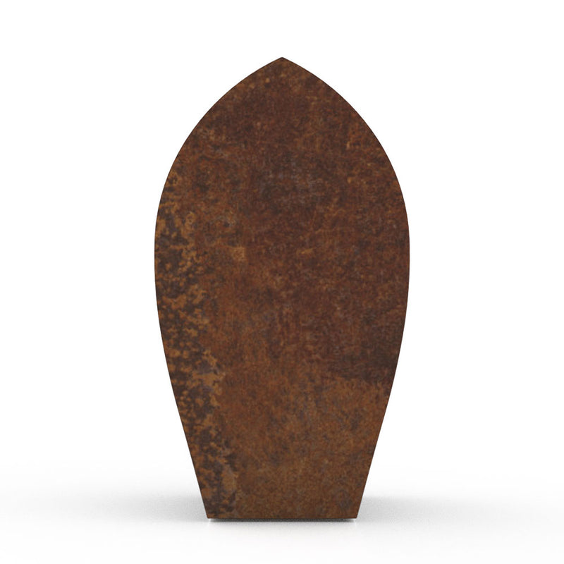 Tulip Cremation Urn for Ashes Adult in Brown Bronze Side View