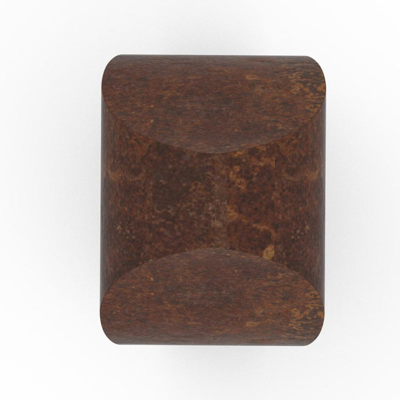 Tulip Cremation Urn for Ashes Adult in Brown Bronze Top View
