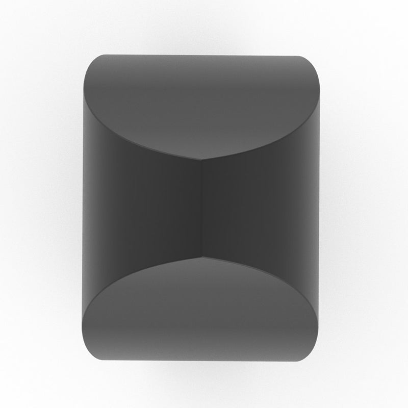 Tulip Cremation Urn for Ashes Adult in Matte Black Stainless Steel Top View