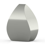 Tulip Cremation Urn for Ashes Adult in Stainless Steel Back View