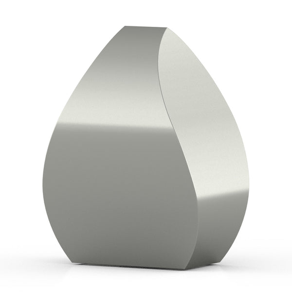 Tulip Cremation Urn for Ashes Adult in Stainless Steel Back View