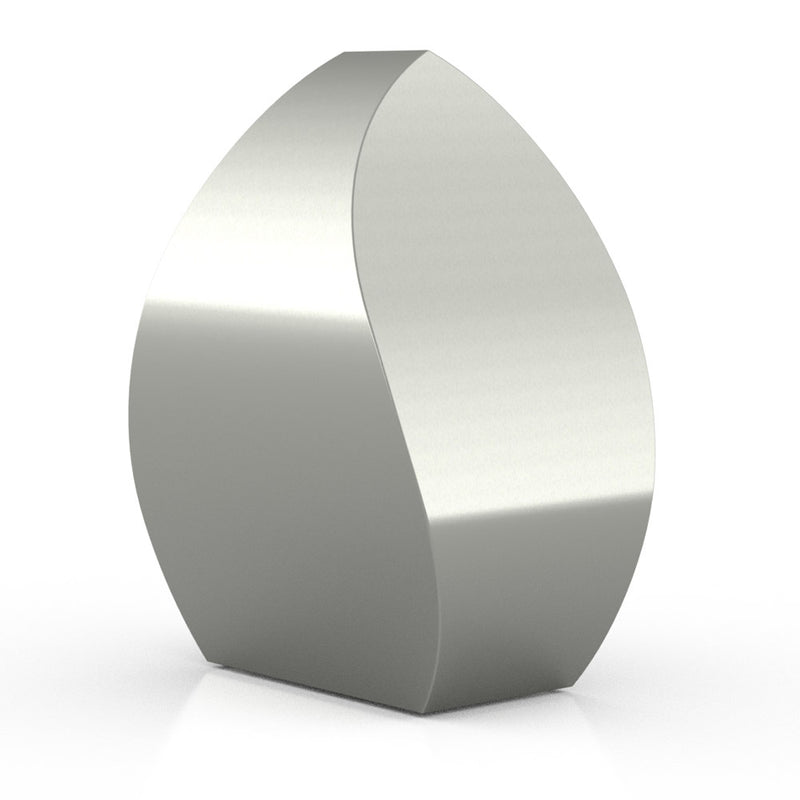 Tulip Cremation Urn for Ashes Adult in Stainless Steel Rotated View