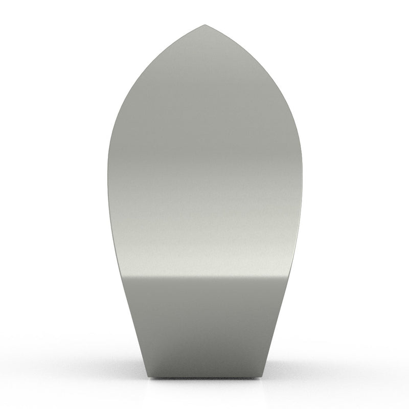Tulip Cremation Urn for Ashes Adult in Stainless Steel Side View