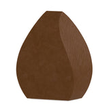 Tulip Cremation Urn for Ashes Adult in Waxed Steel Front View