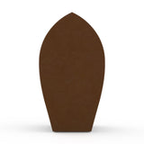 Tulip Cremation Urn for Ashes Adult in Waxed Steel Side View