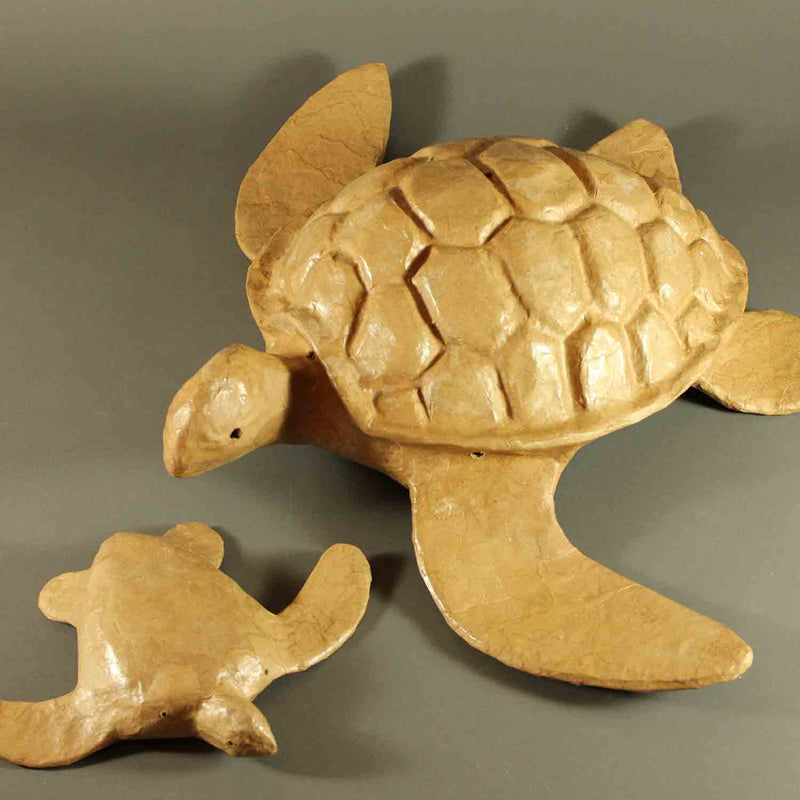 Turtle Biodegradable Water Urn for Ashes Large with Small