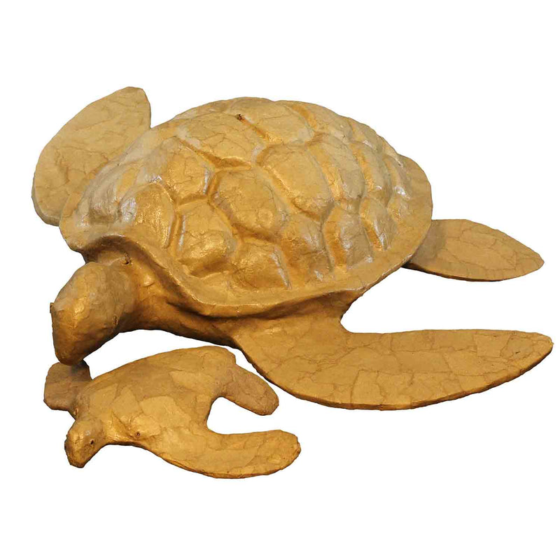 Turtle Biodegradable Water Urn for Ashes Large with Small White Background