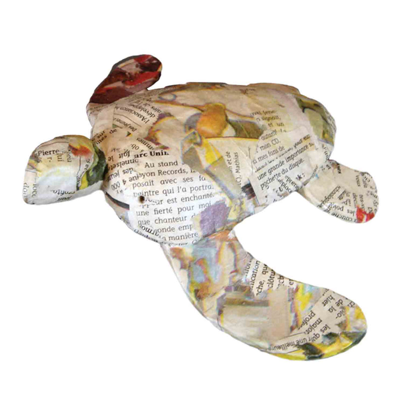 Turtle Biodegradable Water Urn for Ashes in Newsprint - Small