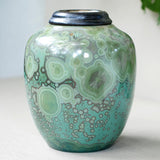 Variscite Cremation Urn for Pets Ashes Rear View