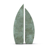 Voyage Cremation Urn for Ashes Adult in Green Bronze Front View