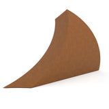 Wave Cremation Urn for Ashes Adult in Corten Steel Back View