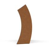 Wave Cremation Urn for Ashes Adult in Corten Steel Side View