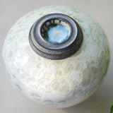 White Calcite Cremation Urn for Ashes - Adult Top View