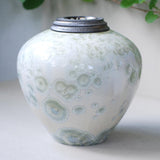 White Calcite Cremation Urn for Ashes - Adult Right View