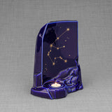 Zodiac Star Sign Adult Cremation Urn for Ashes Range Aquarius Right Facing