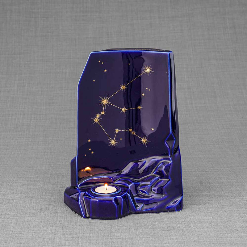 Zodiac Star Sign Adult Cremation Urn for Ashes Range Aquarius