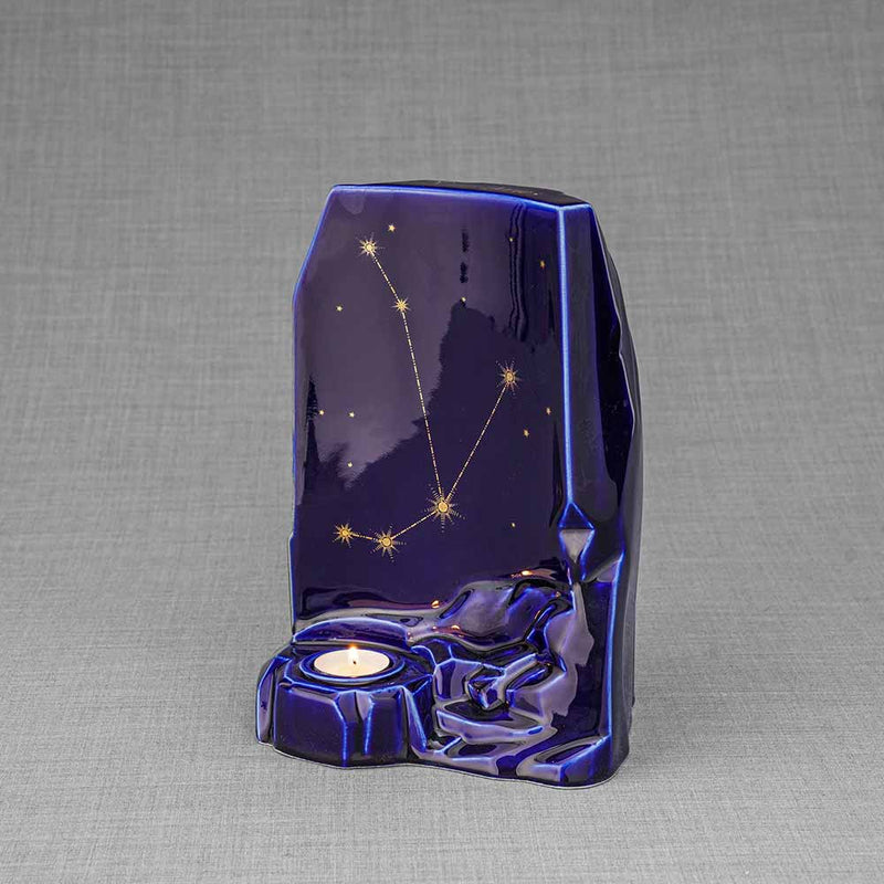 Zodiac Star Sign Adult Cremation Urn for Ashes Range Aries Left Facing