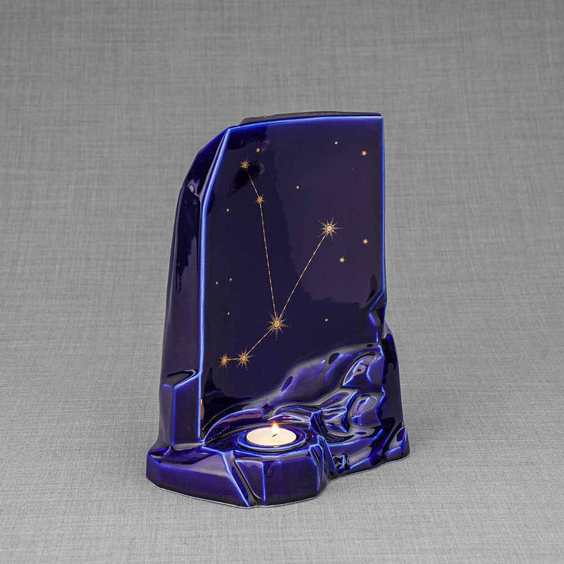 Zodiac Star Sign Adult Cremation Urn for Ashes Range Aries Right Facing