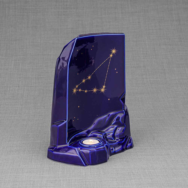 Zodiac Star Sign Adult Cremation Urn for Ashes Range Capricorn Right Facing