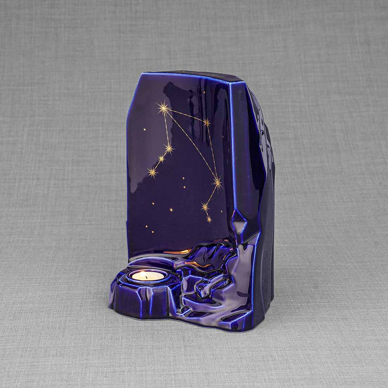 Zodiac Star Sign Adult Cremation Urn for Ashes Range Libra Left Facing