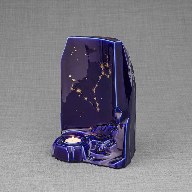 Zodiac Star Sign Adult Cremation Urn for Ashes Range Pisces Left Facing