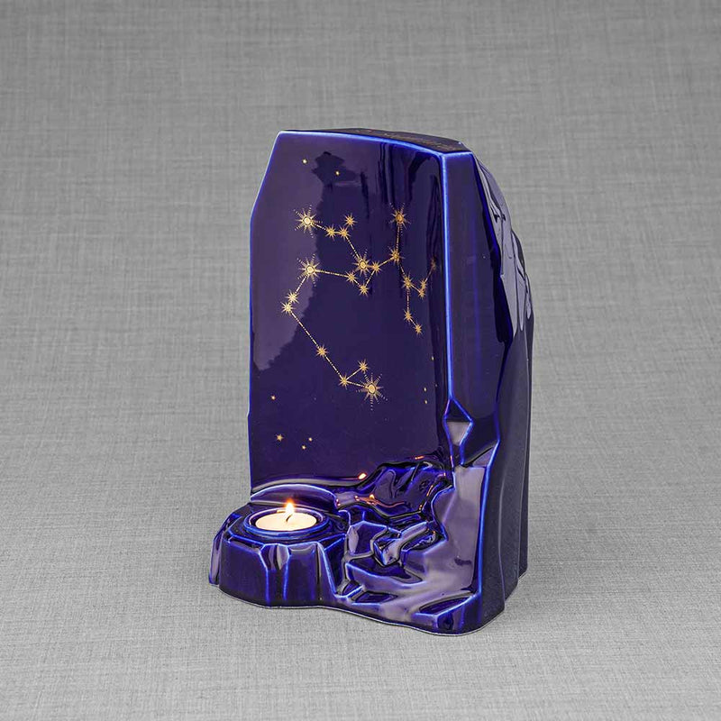 Zodiac Star Sign Adult Cremation Urn for Ashes Range Sagittarius Left Facing