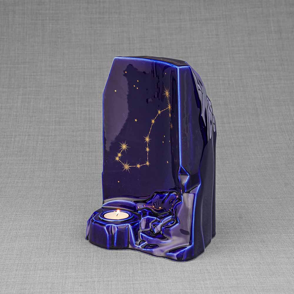 Zodiac Star Sign Adult Cremation Urn for Ashes Range Scorpio Left Facing