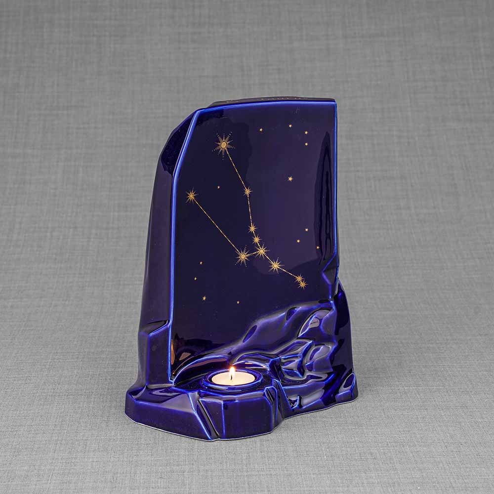 Zodiac Star Sign Adult Cremation Urn for Ashes Range Taurus Right Facing