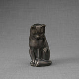 Kitten Urn For Ashes Matte Black
