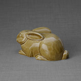 Rabbit Urn For Ashes Dark Sand Back Left