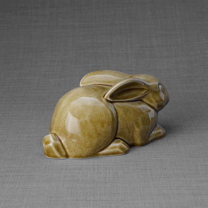Rabbit Urn For Ashes Dark Sand Back Right